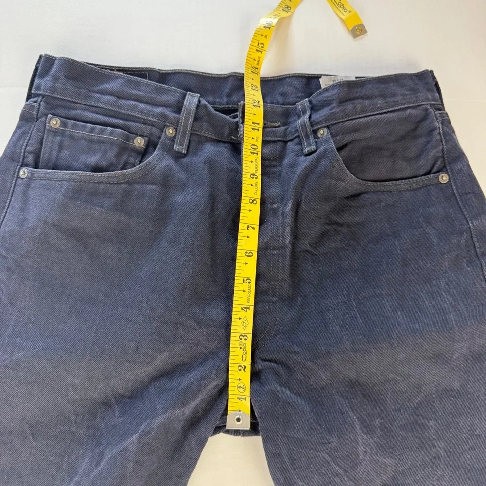 Levis‎ 501 Original Fit Jeans Mens 34x34 Navy Blue Dark Wash Button Fly Straight